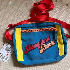 Disneyland Resort Blue and Yellow Crossbody Bag NWT